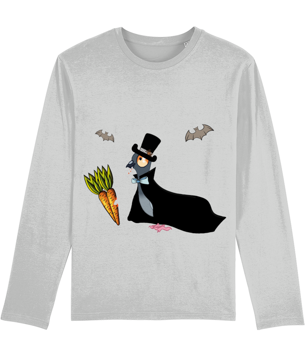 LGP Halloween Mens Heavy long sleeve T-shirt , Vampire Pigeon