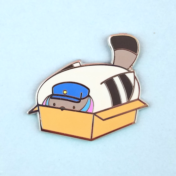 Flea Circus - Poe in a Box Pin