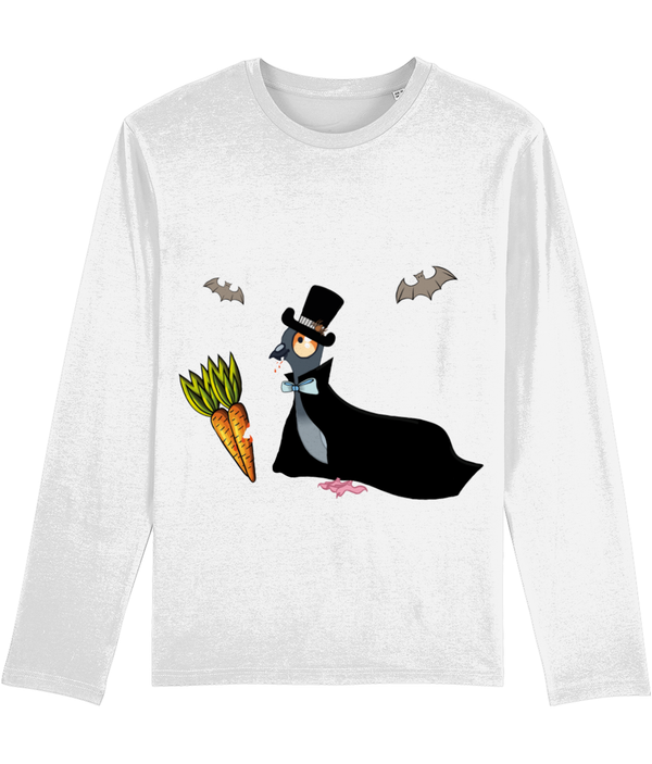 LGP Halloween Mens Heavy long sleeve T-shirt , Vampire Pigeon
