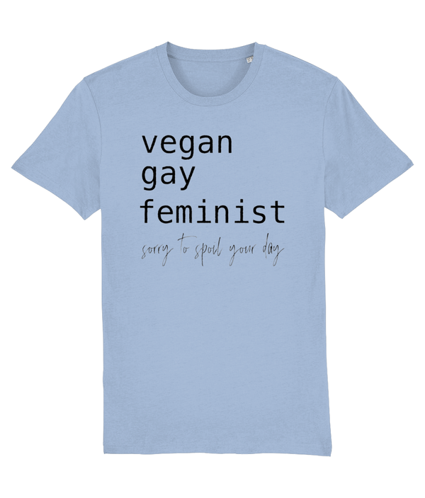 T-shirt Vegan Gay Feminist