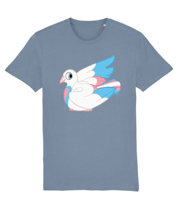 T-shirt - Trans Flag Pigeon