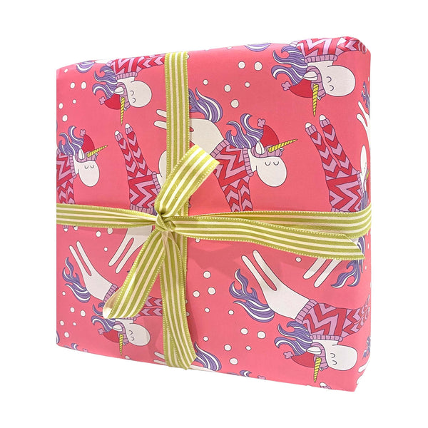 Unicorn Christmas Jumper Wrapping Paper