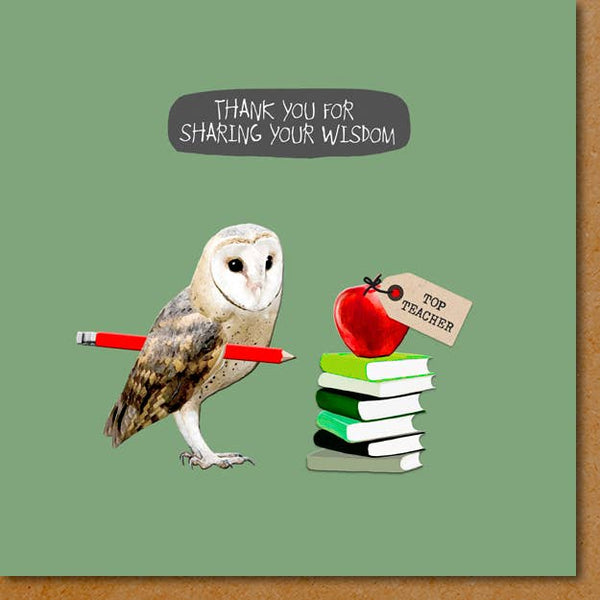 Sally Scaffardi Design - Thank You Teacher Card