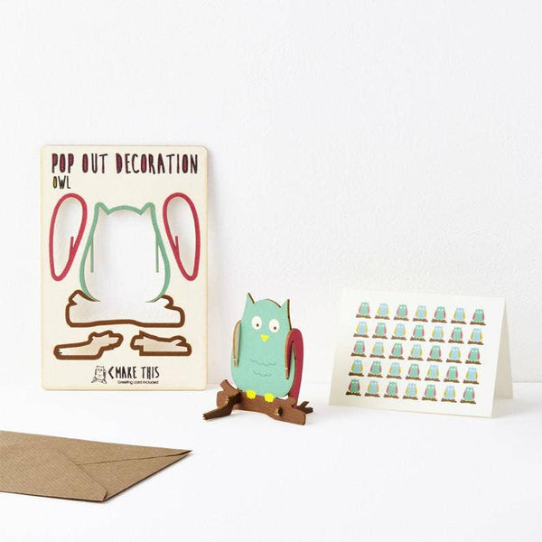 The Pop Out Card Company - Pop Out Owl Greeting Card
