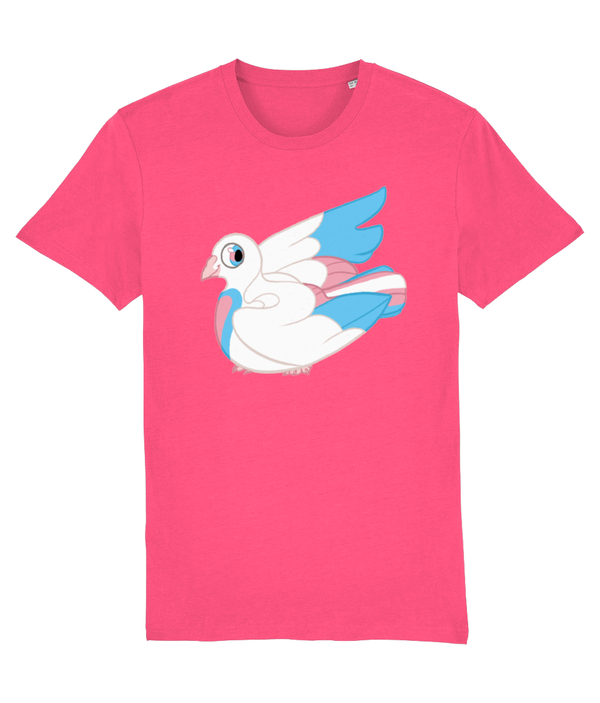 T-shirt - Trans Flag Pigeon