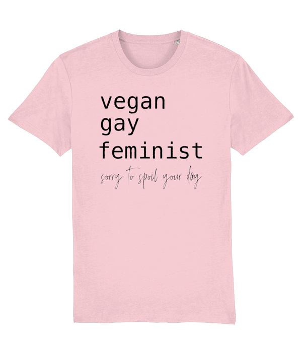 T-shirt Vegan Gay Feminist