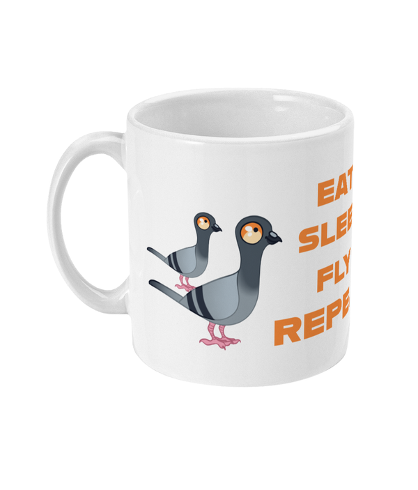 11oz Mug eat sleep fly repeat mug