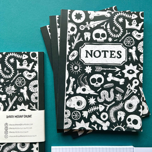 Stacey McEvoy Caunt - Skull and Bones Notebook