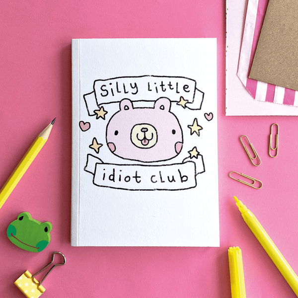 Whale & Bird - Silly Little Idiot Club A6 Notebook | Stationery | Journals