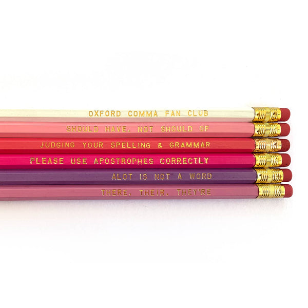 Slightly Stationery - Grammar Pencil Pack