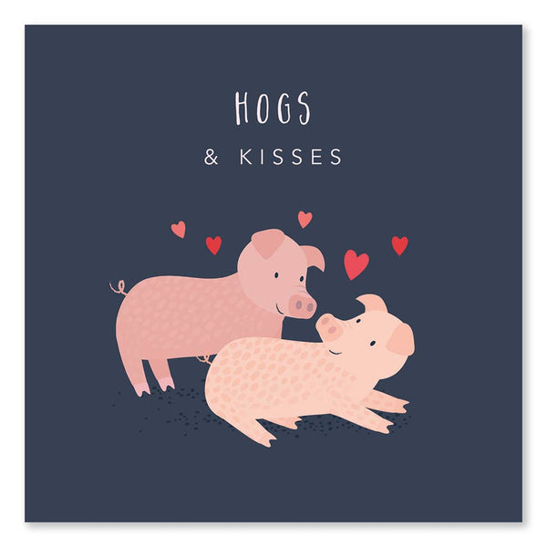 Klara Hawkins - Cute pig couple Valentine's card
