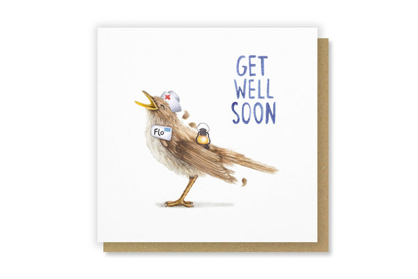 Citrus Bunn - Florence Nightingale Cute Funny Get Well Greetings Card