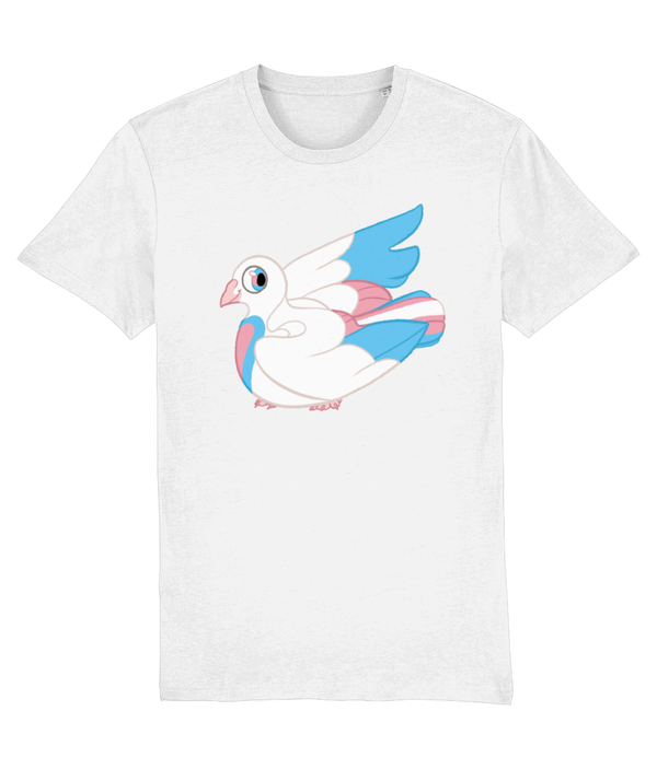 T-shirt - Trans Flag Pigeon