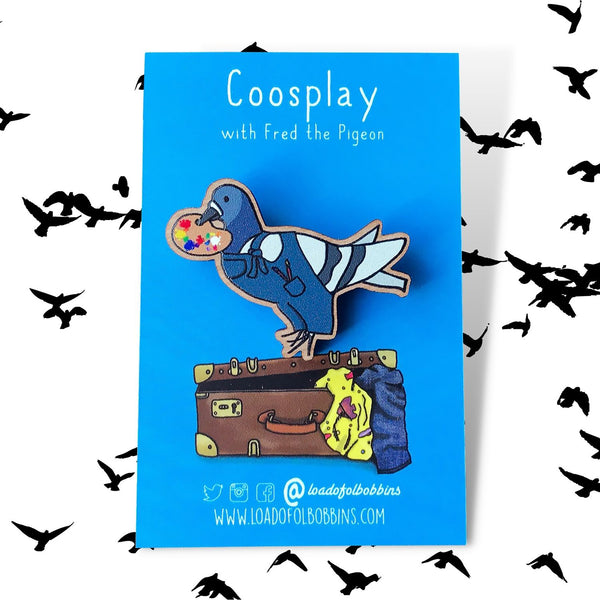 Artist Pigeon Coosplay pin badge