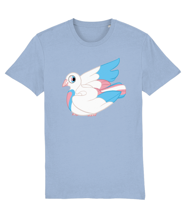 T-shirt - Trans Flag Pigeon