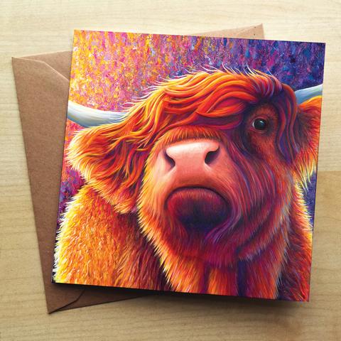 Highland cow - Rachel Froud Card