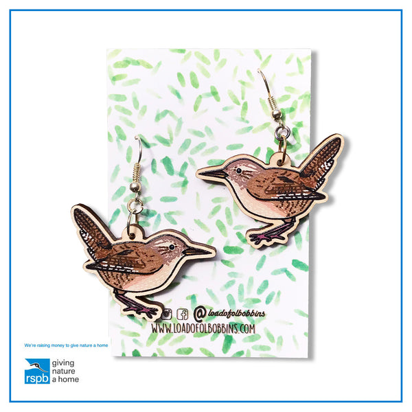 Wren earrings by loadofolbobbins