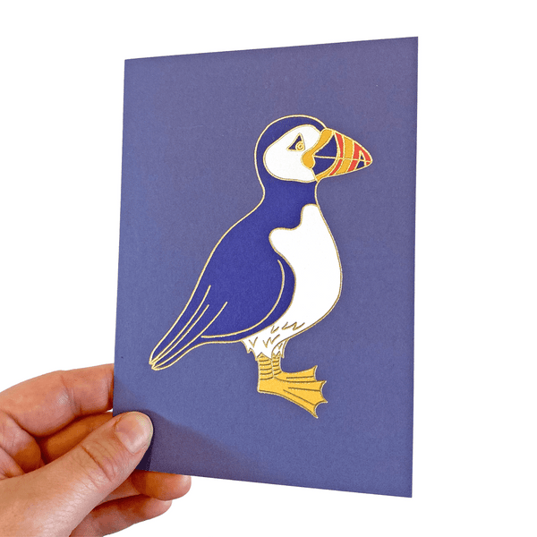 Puffin Card - Neon Magpie