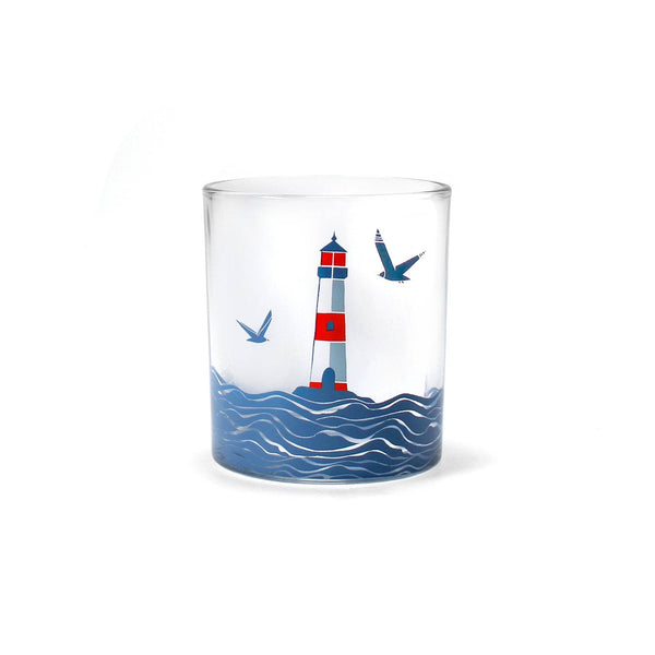 Glass Tumbler (300ml) - Coastal (Lighthouse)