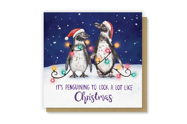 Citrus Bunn - It's Penguining to Look a Lot Like Christmas - Funny Card