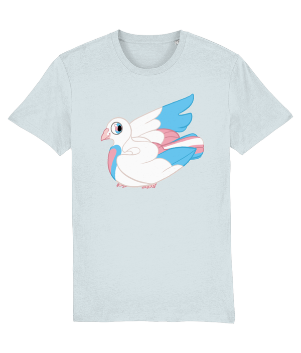 T-shirt - Trans Flag Pigeon