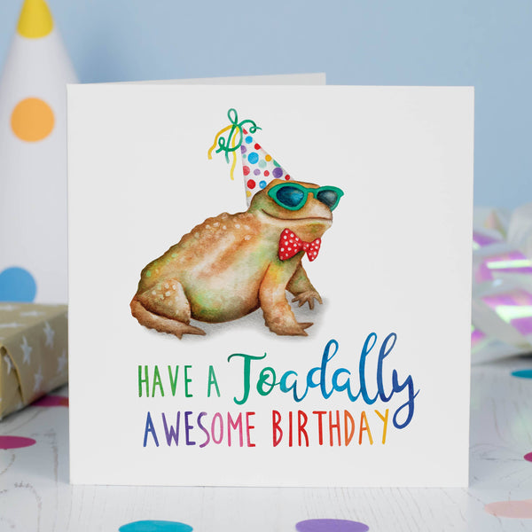 Citrus Bunn - Toadally Awesome Birthday - Funny Greetings Card