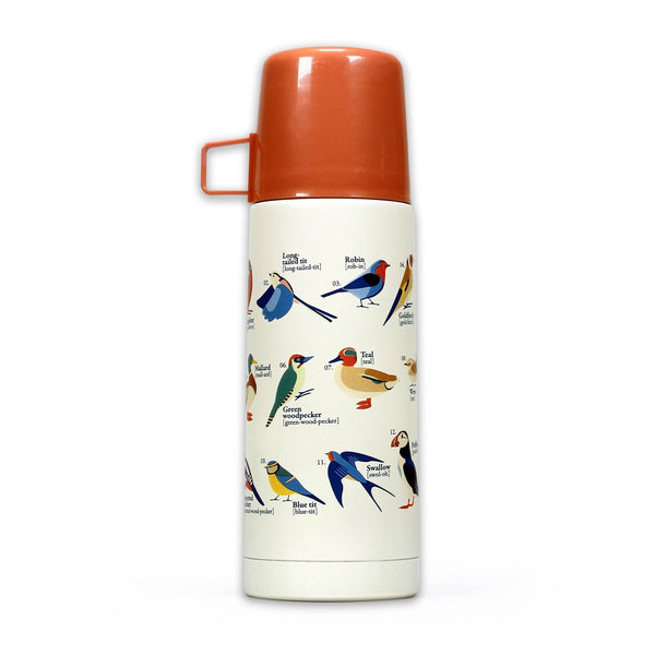 Thermal Flask Metal (350ml) - RSPB (Garden Birds)