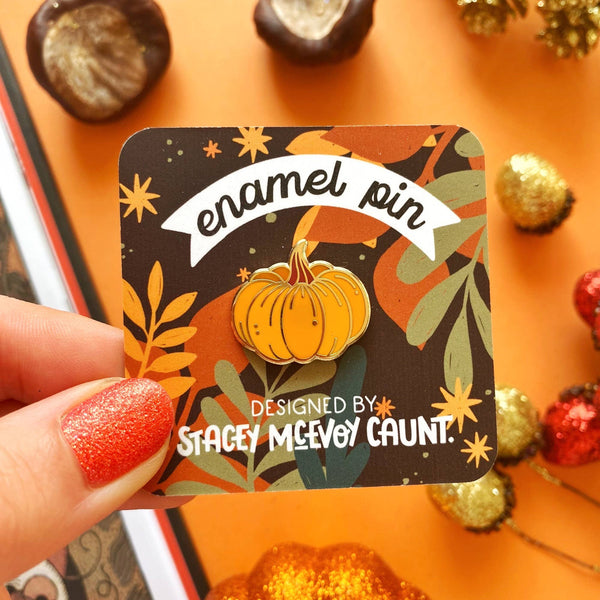 Stacey McEvoy Caunt - Pumpkin Enamel Pin