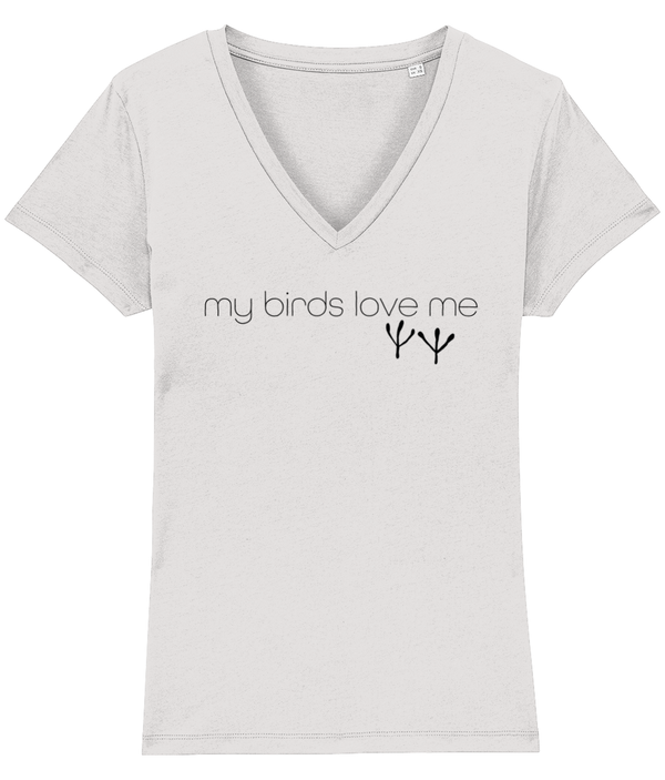 T-shirt - TEGAN V-  my birds love me