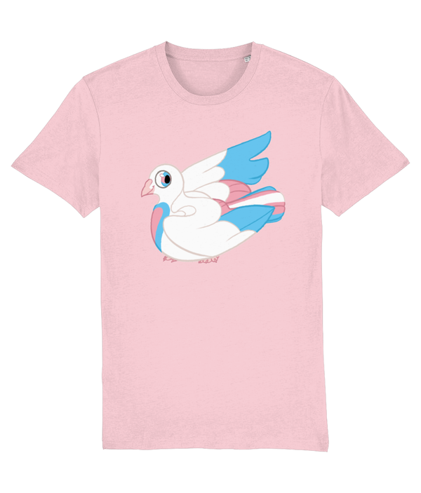 T-shirt - Trans Flag Pigeon