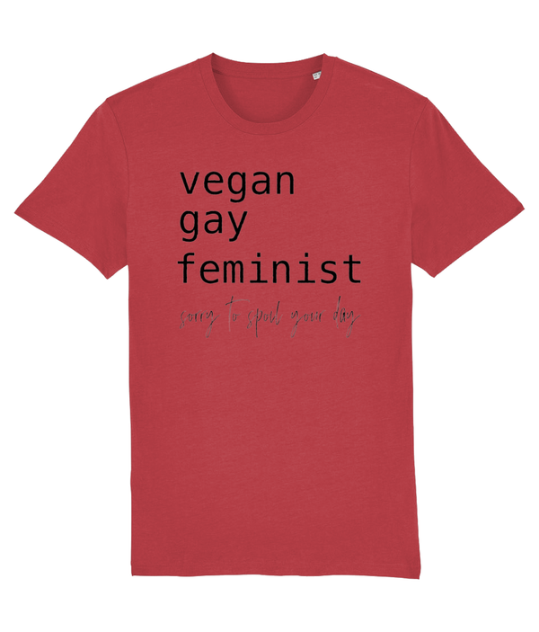 T-shirt Vegan Gay Feminist