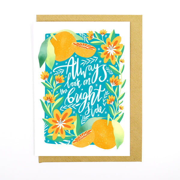 Always on the bright side , recycled card- Sunshine Bindery