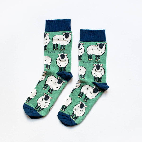 Bare Kind Socks - Bamboo Socks | Sheep Socks | Green Socks | Farm Socks