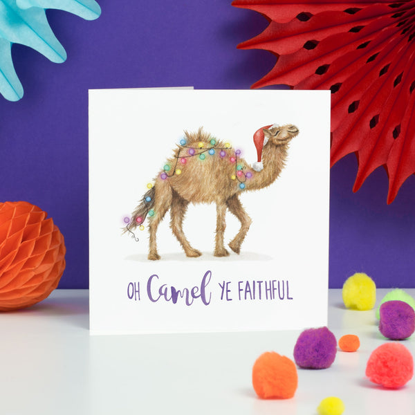 Oh Camel Ye Faithful- Citrus Bunn Christmas Card