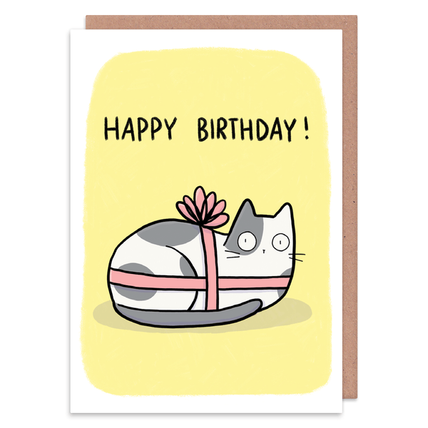 Happy Birthday 'Cat Present' - Whale and Bird