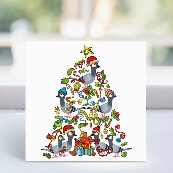 Pige Christmas Tree Cards