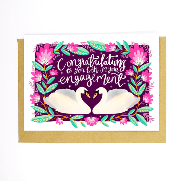 Congratulations on your engagement, recycled card- Sunshine Bindery