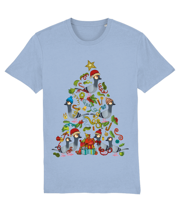 Short Sleeve Adults Tee - Christmas Tree Pige