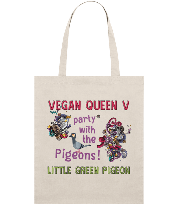 Party with the pigeon tote bag