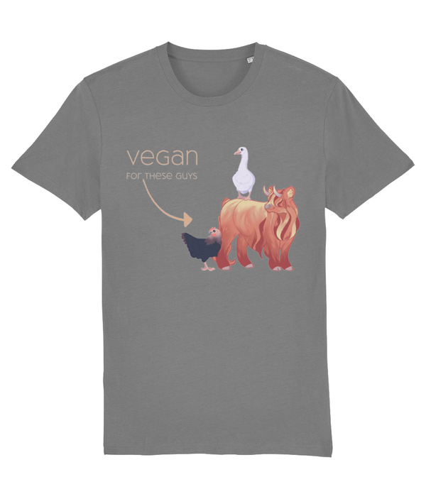 Vegan for these Guys - Adult Unisex T-shirt