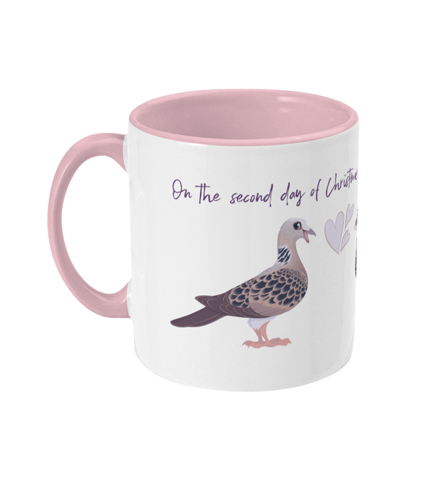 Two Toned Mug Two turtle doves