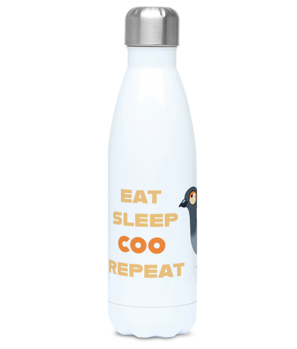 500ml Water Bottle 'Eat sleep coo repeat' LGP