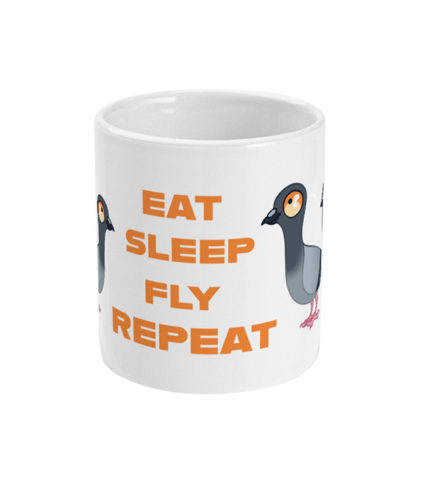 11oz Mug eat sleep fly repeat mug