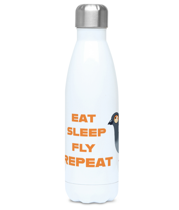 500ml Water Bottle 'eat sleep fly repeat' LGP