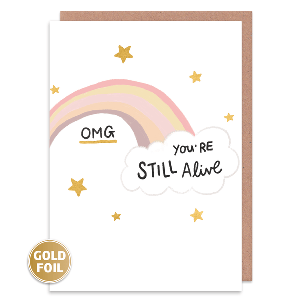 Whale & Bird - You're Still Alive Greeting Card