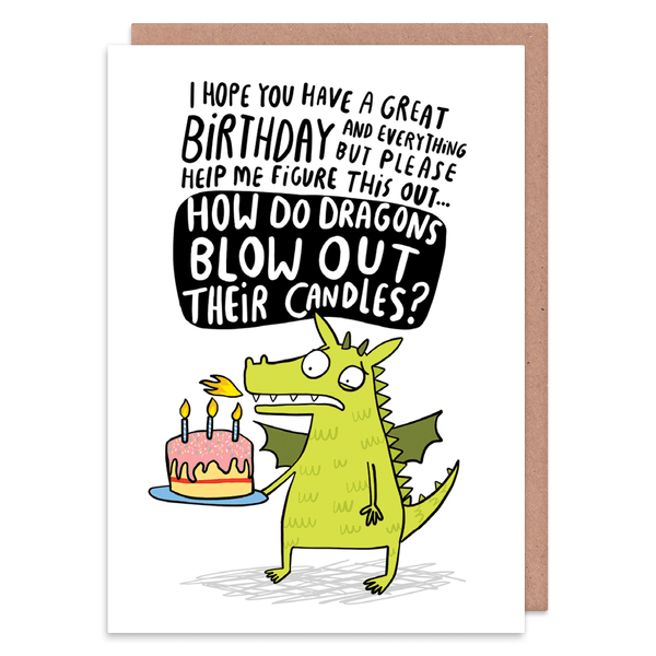 Whale & Bird - Dragon Candles Greeting Card