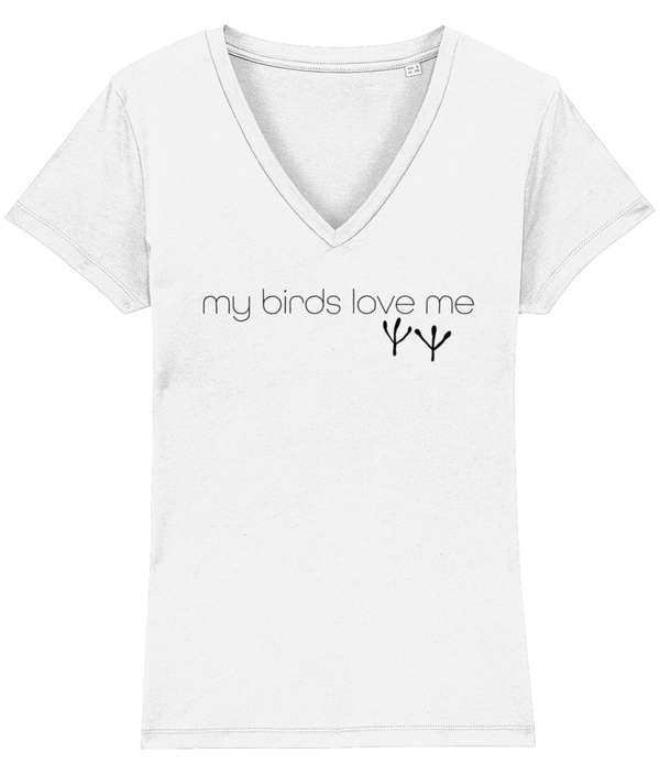 T-shirt - TEGAN V-  my birds love me