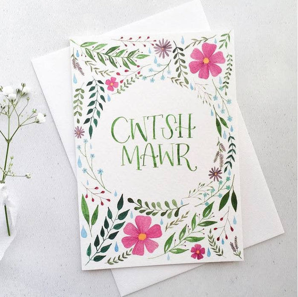 Eleri Haf Designs - Welsh "Big Hug" Card - Cwtsh Mawr