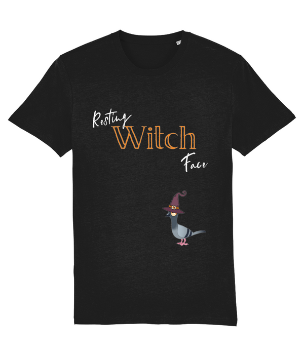 Resting Witch face Adults tee - dark colours