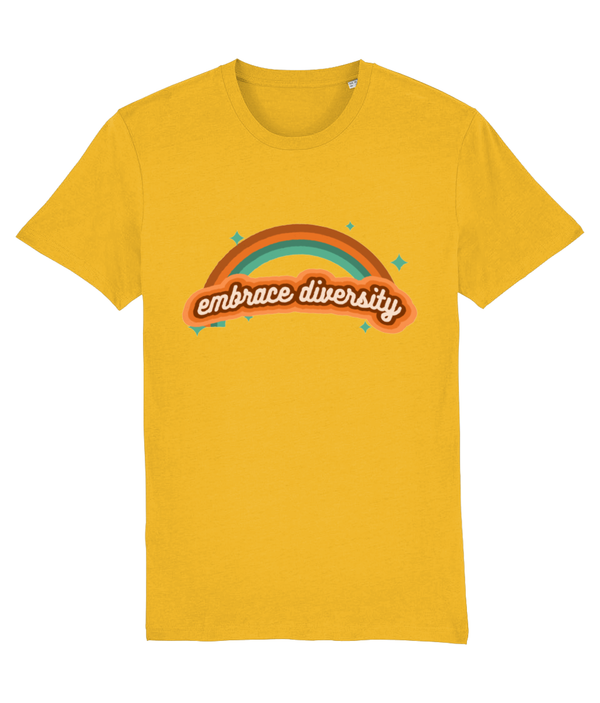 Rainbow connection - Unisex T-shirt 'embrace diversity' retro